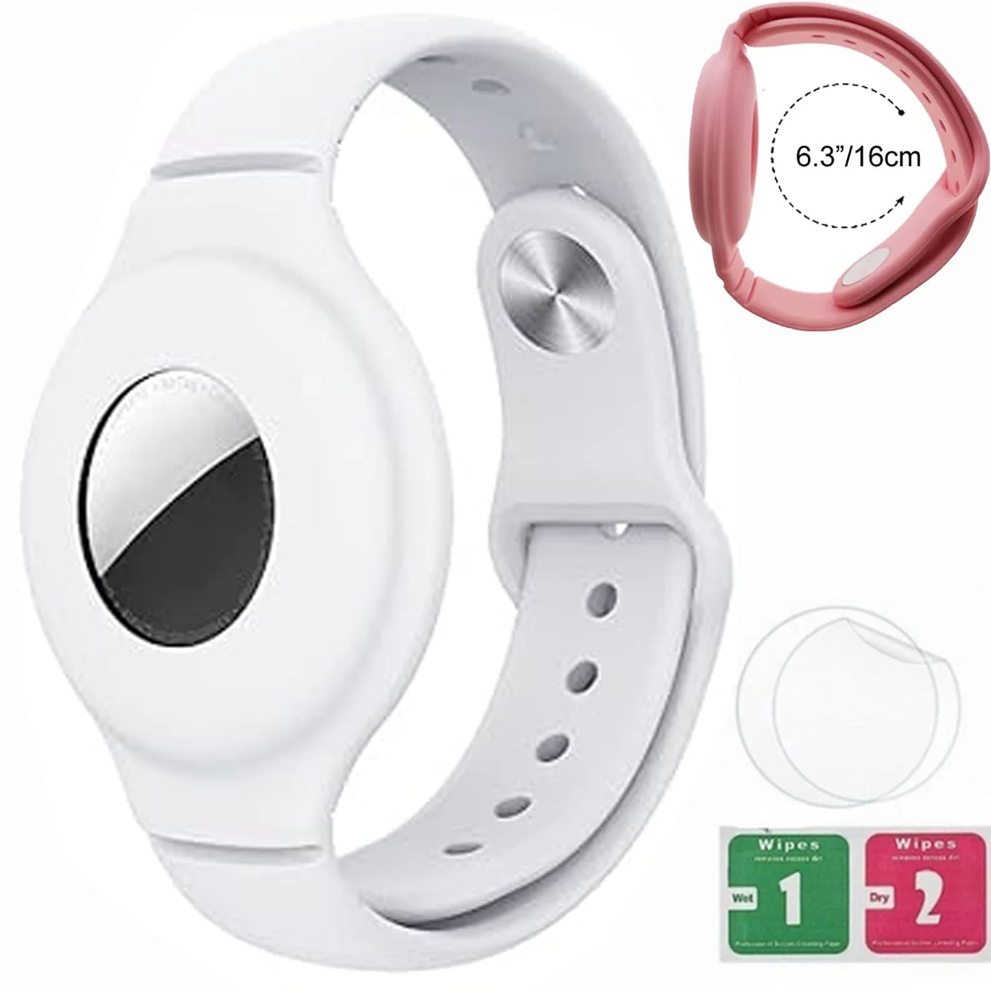 Bracelet for Kids AirTag, Nylon Stretch Braided Air Tag Wristband, Protective Case GPS Tracker Holder,Watch Band Toddler Child