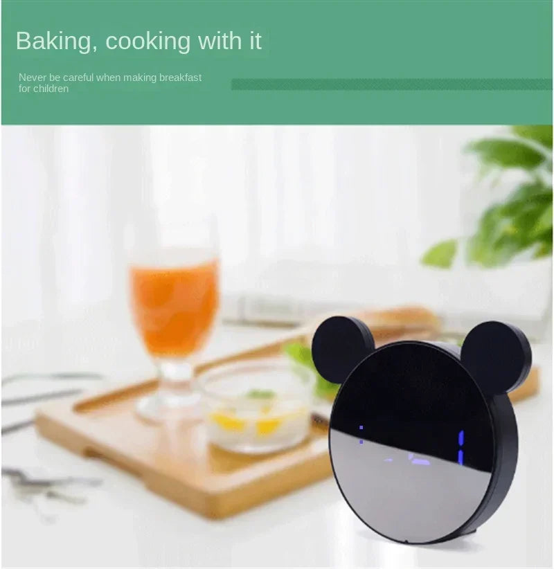 1 Set Mini Mouse Electronic Gift Clock Bedside Decoration Shipped with USB Charging Cable Snooze Digital Alarm Clock LED Clock