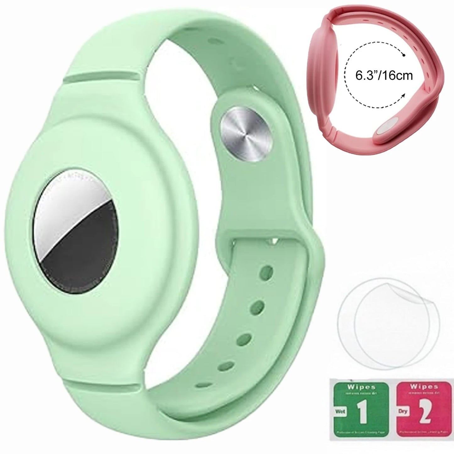 Bracelet for Kids AirTag, Nylon Stretch Braided Air Tag Wristband, Protective Case GPS Tracker Holder,Watch Band Toddler Child