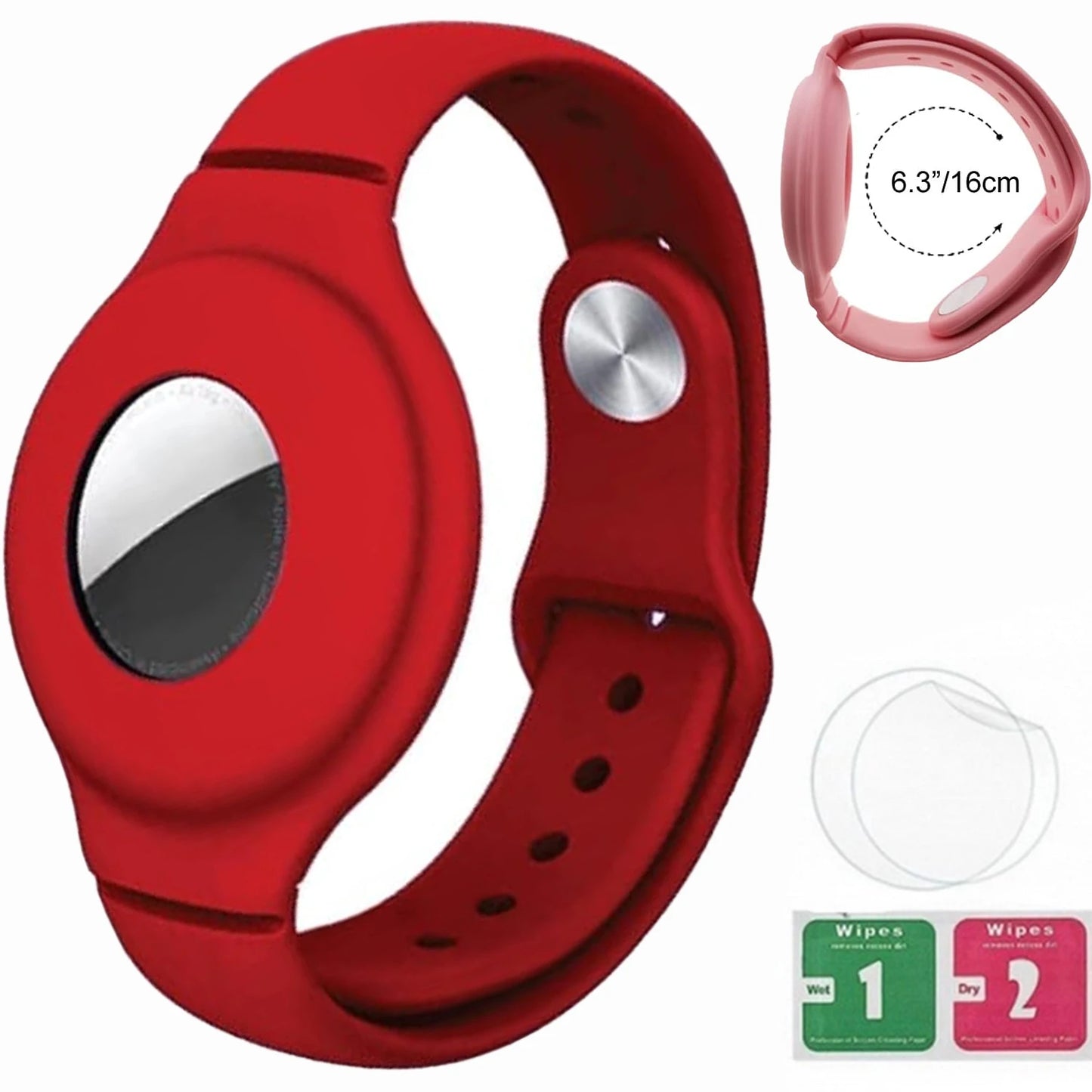 Bracelet for Kids AirTag, Nylon Stretch Braided Air Tag Wristband, Protective Case GPS Tracker Holder,Watch Band Toddler Child