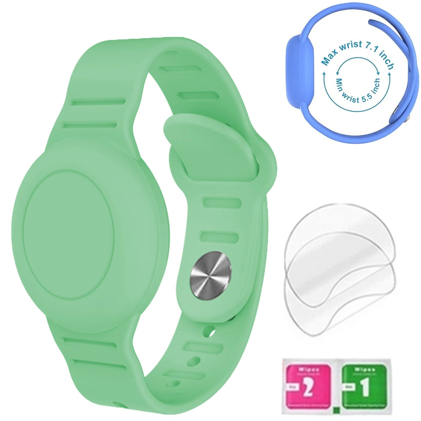 Bracelet for Kids AirTag, Nylon Stretch Braided Air Tag Wristband, Protective Case GPS Tracker Holder,Watch Band Toddler Child