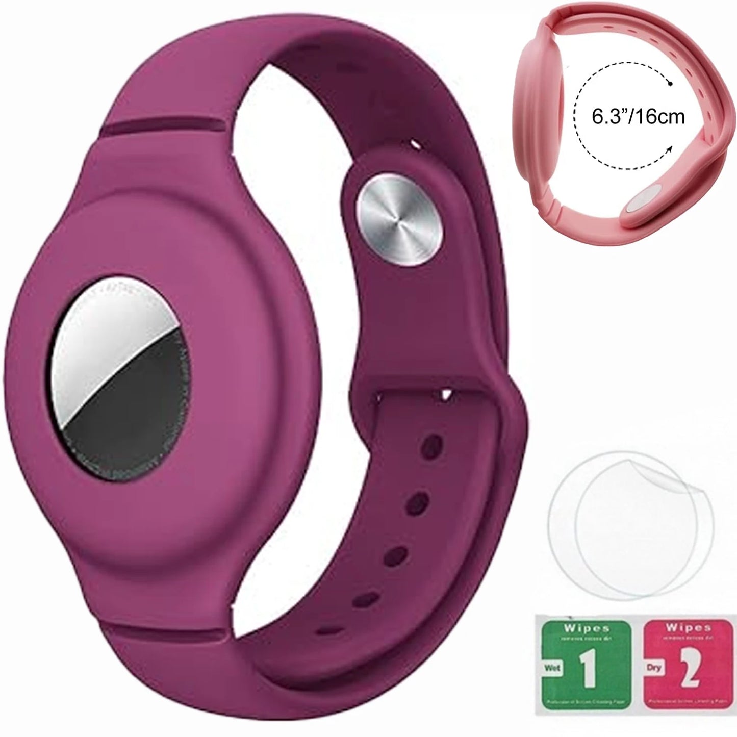 Bracelet for Kids AirTag, Nylon Stretch Braided Air Tag Wristband, Protective Case GPS Tracker Holder,Watch Band Toddler Child