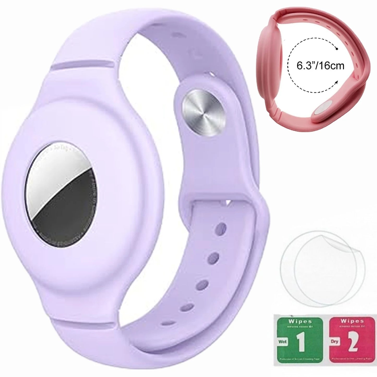 Bracelet for Kids AirTag, Nylon Stretch Braided Air Tag Wristband, Protective Case GPS Tracker Holder,Watch Band Toddler Child