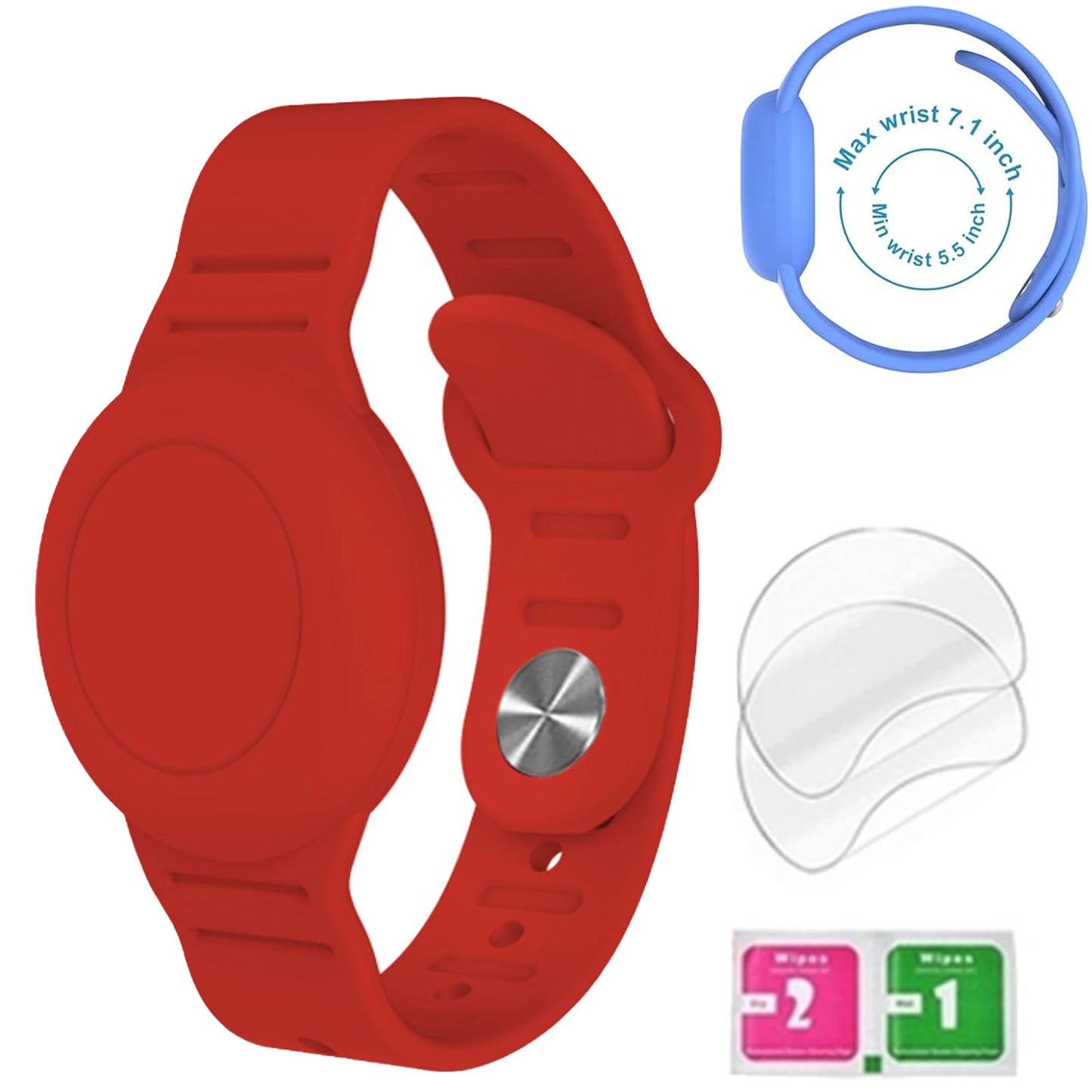 Bracelet for Kids AirTag, Nylon Stretch Braided Air Tag Wristband, Protective Case GPS Tracker Holder,Watch Band Toddler Child