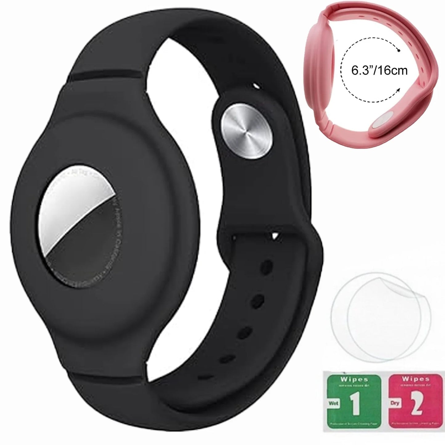 Bracelet for Kids AirTag, Nylon Stretch Braided Air Tag Wristband, Protective Case GPS Tracker Holder,Watch Band Toddler Child