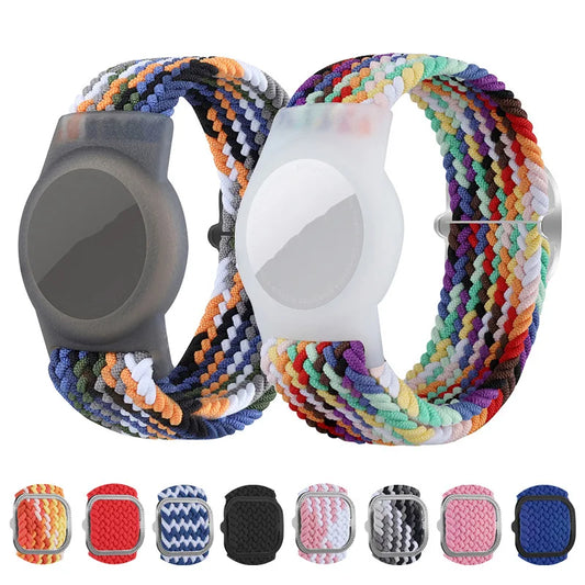 Airtag Child Bracelet Braided Solo Loop Airtag Band For Kids Anti-lost Protective Case Strap For Airtags AirTag Accessories