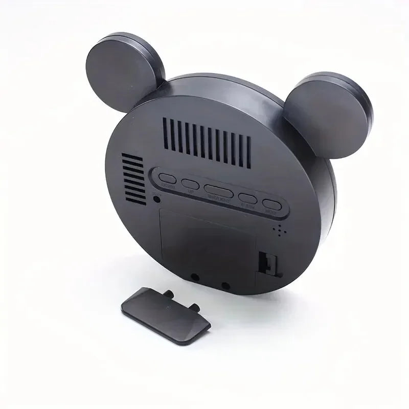1 Set Mini Mouse Electronic Gift Clock Bedside Decoration Shipped with USB Charging Cable Snooze Digital Alarm Clock LED Clock