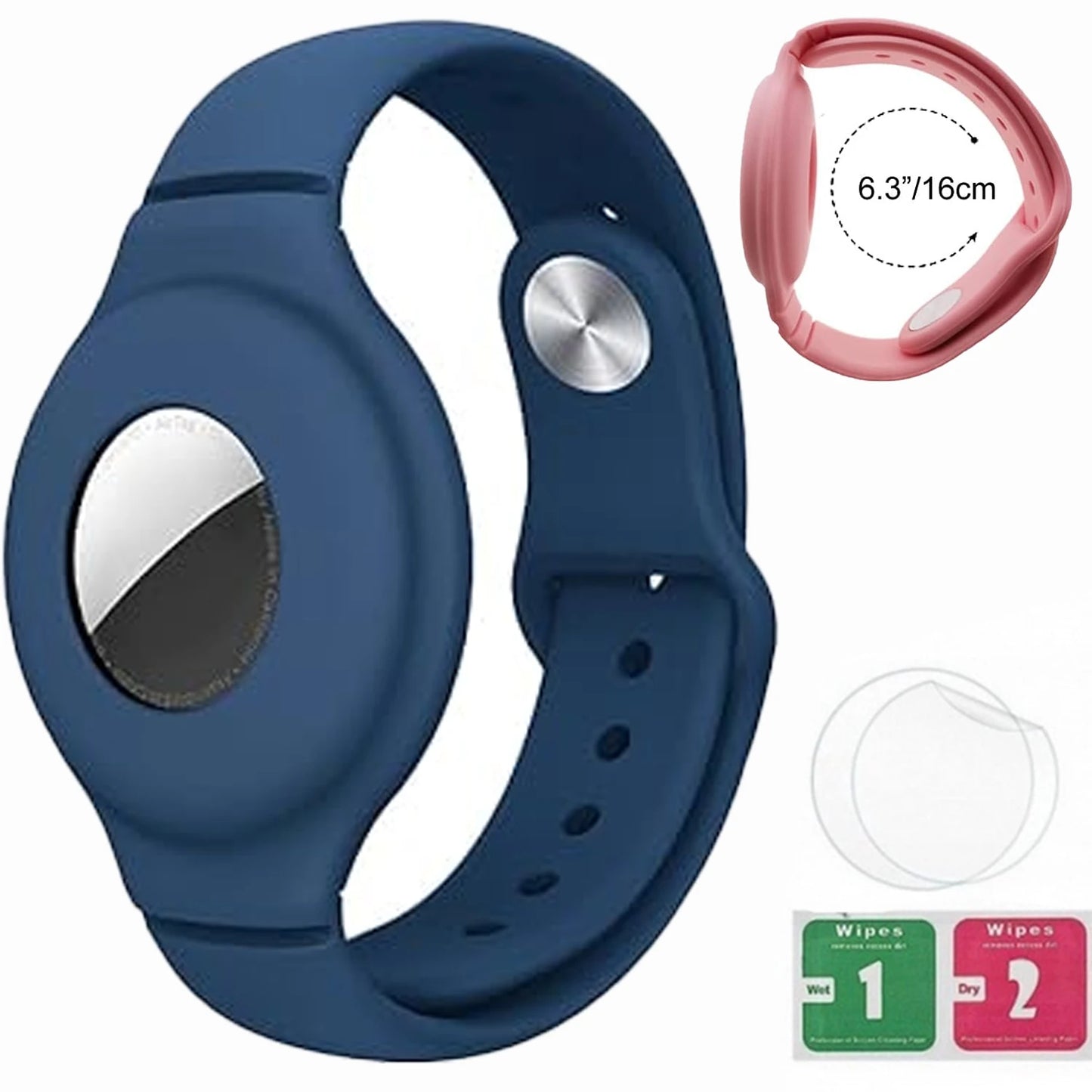 Bracelet for Kids AirTag, Nylon Stretch Braided Air Tag Wristband, Protective Case GPS Tracker Holder,Watch Band Toddler Child