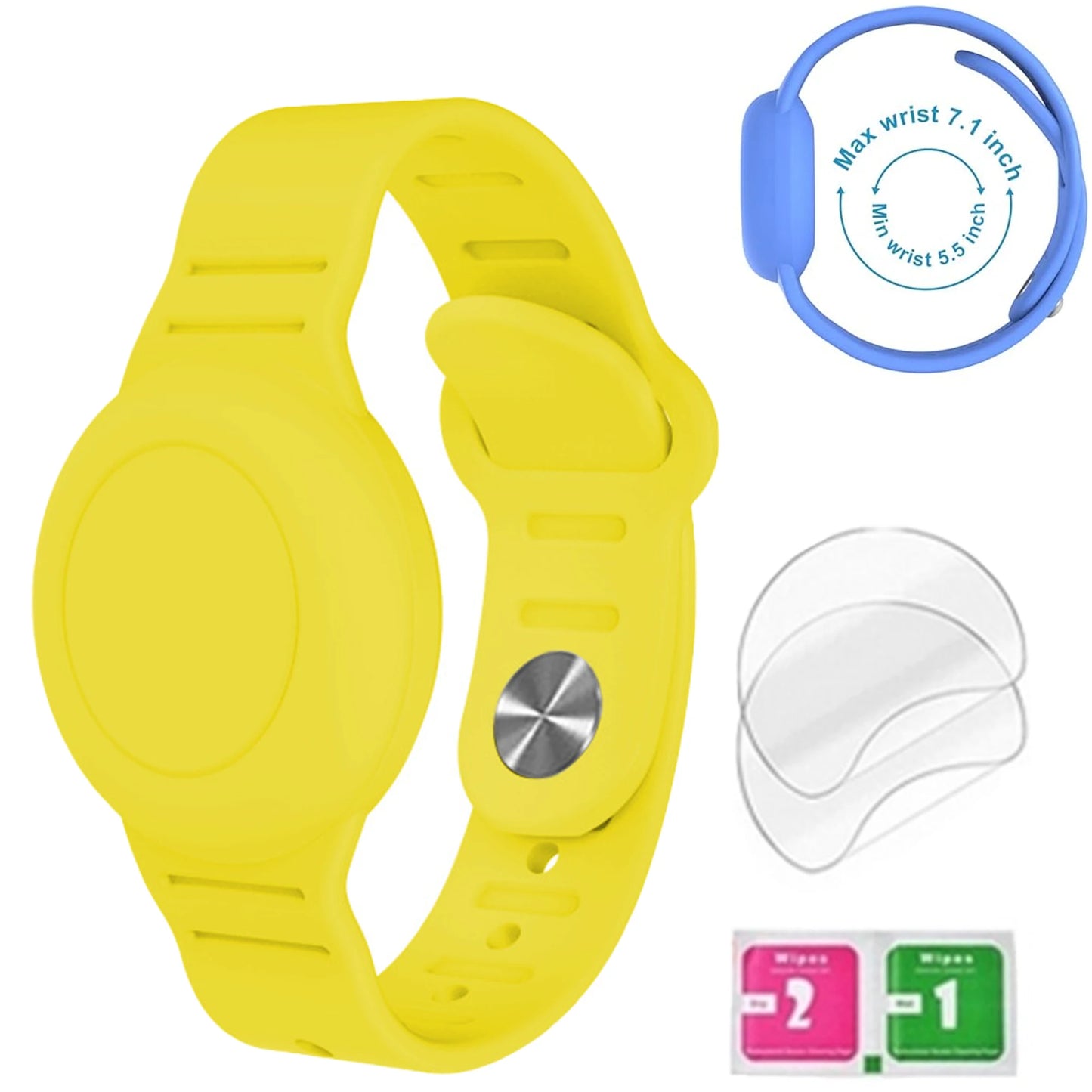 Bracelet for Kids AirTag, Nylon Stretch Braided Air Tag Wristband, Protective Case GPS Tracker Holder,Watch Band Toddler Child
