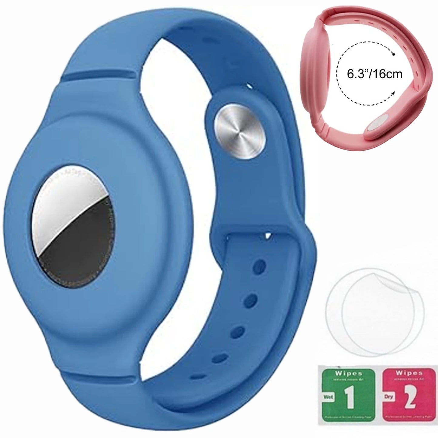 Bracelet for Kids AirTag, Nylon Stretch Braided Air Tag Wristband, Protective Case GPS Tracker Holder,Watch Band Toddler Child